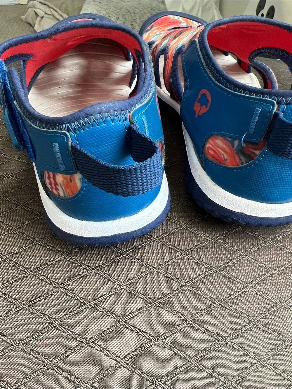 Keen Kids Blue & Orange Patterned Water Shoes